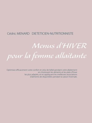 cover image of Menus d'hiver pour la femme allaitante